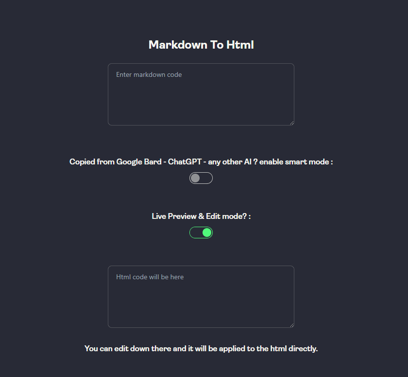 markdowntohtml